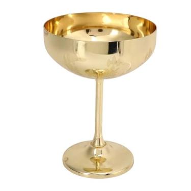 Imagem de Taça de vidro de metal gravada bar festa copo de vinho tinto copos decorativos aço inoxidável 304 (estilo a)