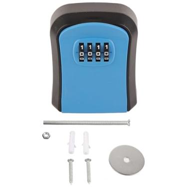Imagem de Hyuduo Núcleo de Bloqueio Confiável, Ampla Aplicabilidade, Excelente Desempenho, Caixa de Bloqueio de Chave Montada na Parede, Caixa de Combinação de 4 Dígitos, Cofre Portátil para Segurança Com