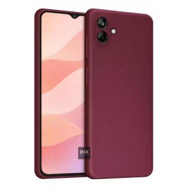 Imagem de Capa Capinha Case Compatível Samsung_ Galaxy A07 Silicone Aveludada Anti Impacto Reforçada Emborrachado Com Proteção De Câmera Premium (VINHO)