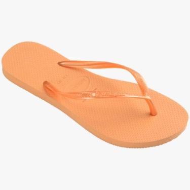Imagem de Chinelo Feminino Havaianas Slim Lisa I, Pêssego, 37/38