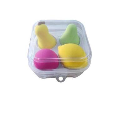 Imagem de Esponjas P/ Maquiagem Frutinhas Na Caixinha C/ 4 Peças - Mix - Mix Dis