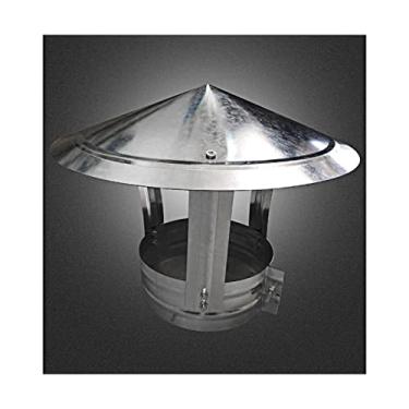 Imagem de tampa de chaminé, telhado de chaminé redondo para escape de chuva, à prova de vento, plugues de chaminé, tampa de chaminé, tubo de escape de chaminé, fogão de aquecimento, lareira, fogão