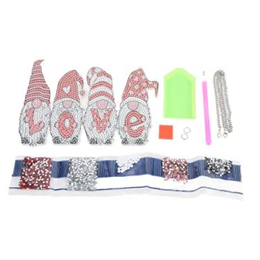 Imagem de Placa de porta pintada com diamante criativo DIY ornamentos de pintura de diamante multiuso decoração de casa para presentes de festa de aniversário de Natal, material de resina acrílica, número de