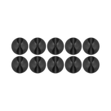 Imagem de Clipes De Silicone Autoadesivos Para Cabos: Organizador De Fios USB, C