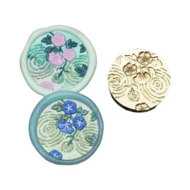Imagem de Carimbo De Cera Com Flores 25MM, Cabeça De Carimbo Retro Para Convites