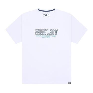 Imagem de Camiseta Hurley HYT010845 Bones - Branco-Masculino