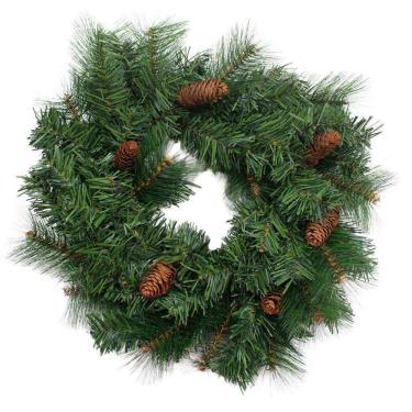 Imagem de Guirlanda Natalina Enfeite De Porta Com 60 Galhos 45cm