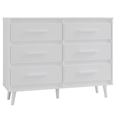 Imagem de Cômoda Mila 6 Gavetas Branco Moblis