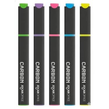 Imagem de Marca Texto Carbon Neon C/5 Cores Jocar Office