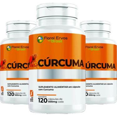 Imagem de Curcu ma Aça frão da Terra 360 Cápsulas 500 mg 3x 120 caps - Floral Er