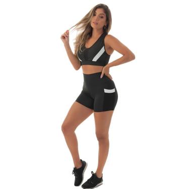 Imagem de Conjunto Fitness Short E Top Frimodas Academia Feminino-Feminino