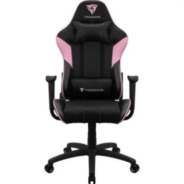 Imagem de Cadeira Gamer Thunderx3 Ec3, até 125 kg, com almofadas, Ajustável, Air Tech, Rosa