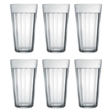 Imagem de Copo Americano Long Drink de Vidro 450ml 6 Unidades - Nadir Figueredo