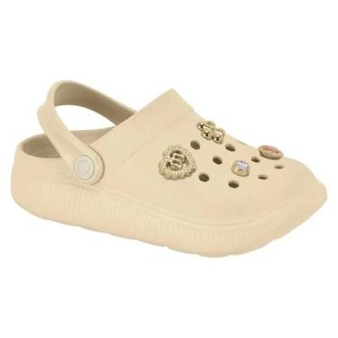 Imagem de Sandália Molekinha Clog - Infantil - Creme - 2728, Creme, 27/28