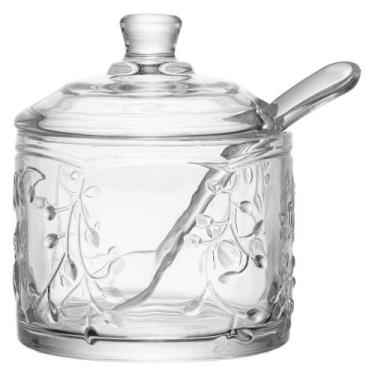 Imagem de Açucareiro Petit com Colher New Butterfly 8,5cm x 10cm - Lyor