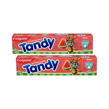 Imagem de Kit 2 Cremes Dentais Infantil Colgate Tandy Melancia 50g