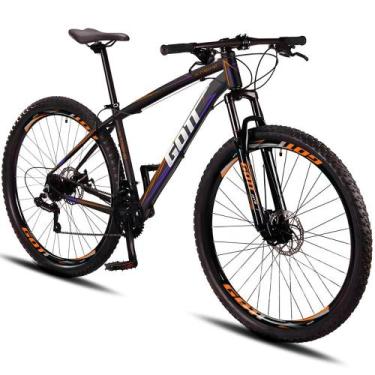 Imagem de Bicicleta Aro 29 Alumínio Gott 24v Freio a Disco X-Treme, Laranja, Lil