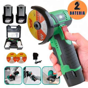 Imagem de Mini Esmerilhadeira Lixadeira 2 Baterias 12V Com Maleta - HAGRA
