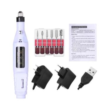 Imagem de Máquina De Furar Unhas Elétrica Portátil LULAA, Conjunto Profissional 