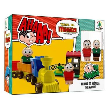 Imagem de Blocos Didáticos De Montar Turma Da Mônica Trenzinho - Monte Líbano