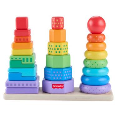 Imagem de Torre de Atividade de Madeira Fisher-Price - Mattel, Colorido