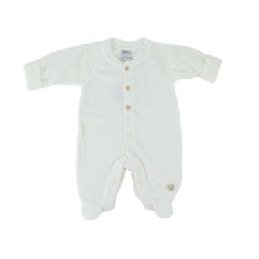 Imagem de Macacão Infantil Sonho Mágico Longo Plush e Tricô Bege - 131882-Unissex