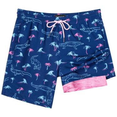 Imagem de Calções de banho SURF CUZ Neon Crocodile 7" Quick Dry