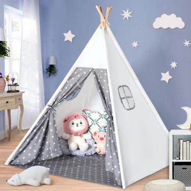 Imagem de Tenda Teepee Sumbababy para crianças com estojo de transporte de lona 
