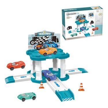 Imagem de Pista Carrinho Racing Montar com 2 Carrinhos e Acessórios