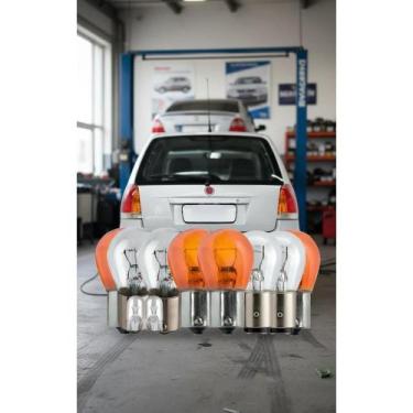 Imagem de Kit 8 Lâmpadas LED Traseira 12V: Freio, Ré, Seta e Lanterna - Congratu
