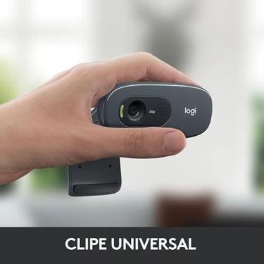 Imagem de Webcam HD Logitech C270 com Microfone Embutido e 3 MP