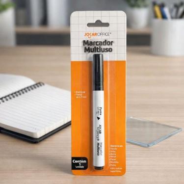 Imagem de Marcador Multiuso Branco 0.7mm Jocar Office  Escreve em Vidro, Metal, 