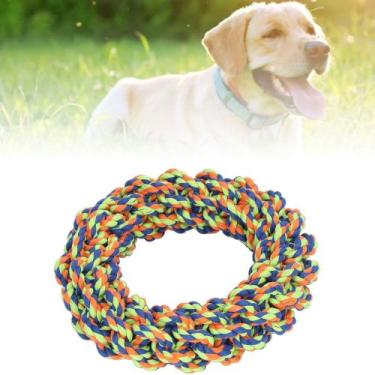 Imagem de Brinquedo Mordedor Corda Pneu Resistente Dental Cachorro Rope Tire Cha
