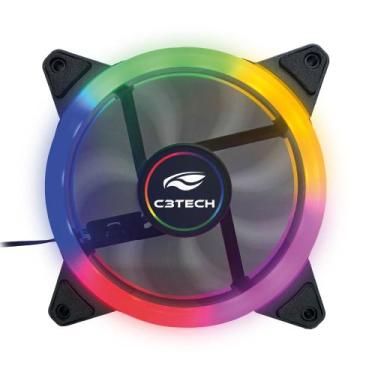 Imagem de Cooler fan c3tech f7-l130m 120mm led rgb - preto