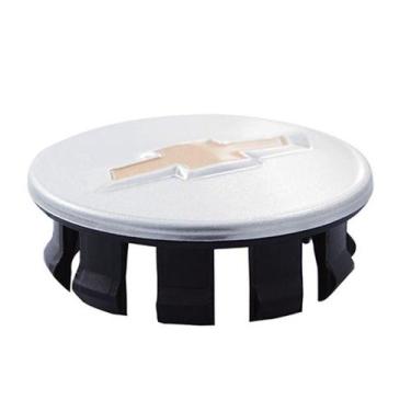 Imagem de Calota Miolo Central Da Roda Liga Leve 10 Abas Prata Pecas Genuinas Gm