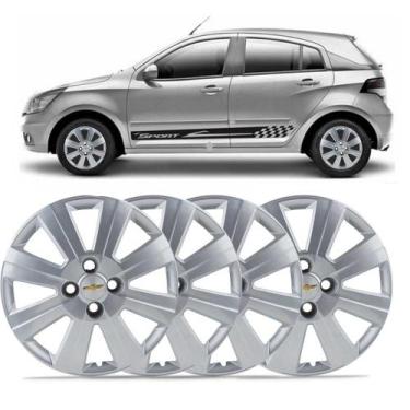 Imagem de Jogo 4 Calotas Aro 15 Pecas Genuinas Gm Agile 2010 A 2014 Kit2081