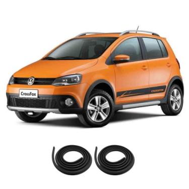 Imagem de Kit Borracha Vedação 2 Portas Traseira Crossfox 2005 A 2019 - sem  mar