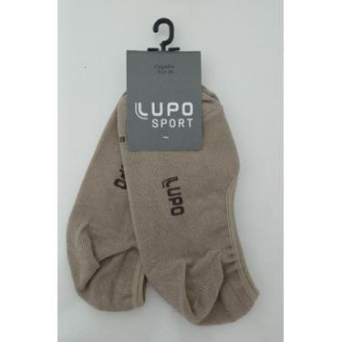 Imagem de Meia Lupo Sapatilha Unissex C/ Silicone Costura Reforçada, Bege, 41/44