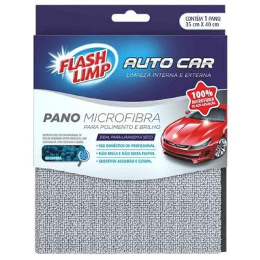 Imagem de Pano de microfibra flash limp automotivo para polimento e brilho