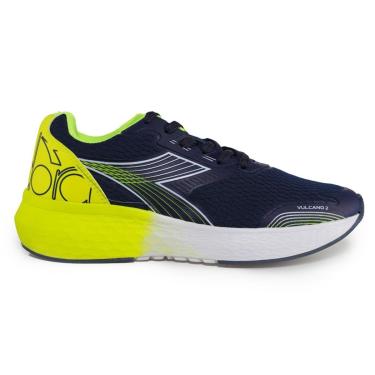 Imagem de Tênis Diadora Vulcano II Marinho Masculino Esportivo 42 MARINHO/BRANCO/AMARELO NEON Diadora-Masculino