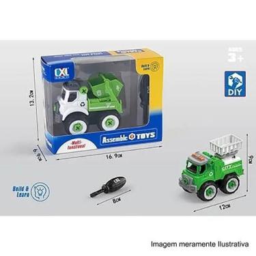 Imagem de Carrinho de Brinquedo Monta e Desmonta com Ferramentas Verde CXL900-10