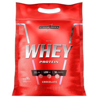 Imagem de Suplemento em Pó Nutri whey Protein Para Ganho de Peso Chocolate 900g Refil - Integralm...