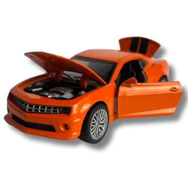 Imagem de Carrinho Camaro Carro de Ferro Fricção Metal Miniatura Metal Brinquedo