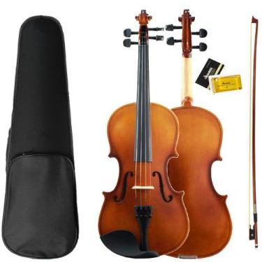 Imagem de Violino Infantil Orquezz 1,2 Madeira Laminada de 7 a 9 anos Fundo Inte