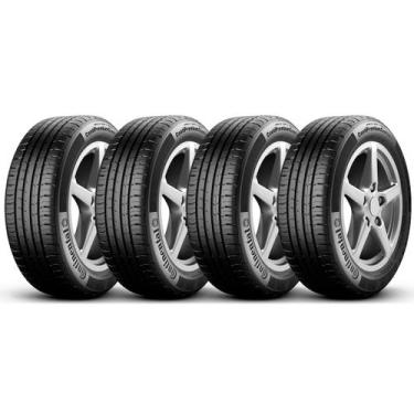 Imagem de Kit 4 Pneus 185/55R15 Continental ContiPremiumContact 5 82V Aro 15