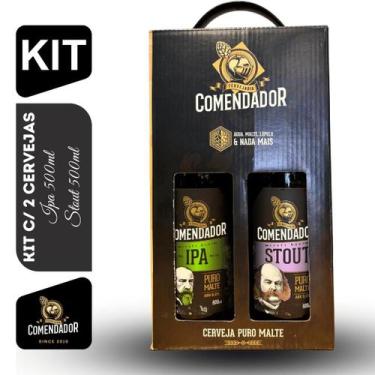 Imagem de Kit Cerveja Comendador IPA e Stout 600ml - Cervejaria Comendador