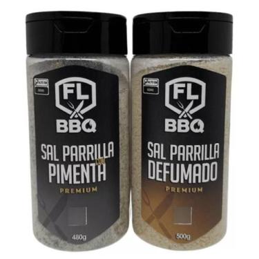 Imagem de Kit sal de parrilla defumada e pimenta flbbq - kit churrasco