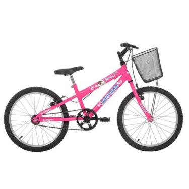 Imagem de Bicicleta Mormaii aro 20 cesta 229619 rosa chiclete