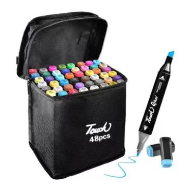 Imagem de Conjunto Canetinhas Marcadores Touch Pintura Ponta Dupla Bobbie Goods 
