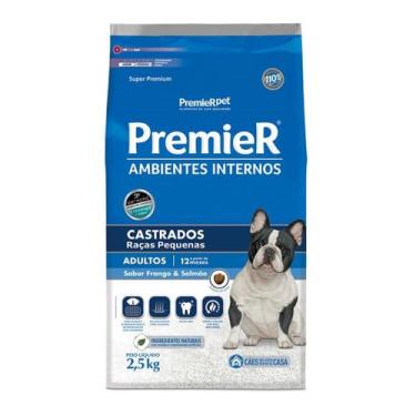 Imagem de Ração Premier Ambientes Internos Cães Castrado 2,5 Kg - PREMIER PET, 3
